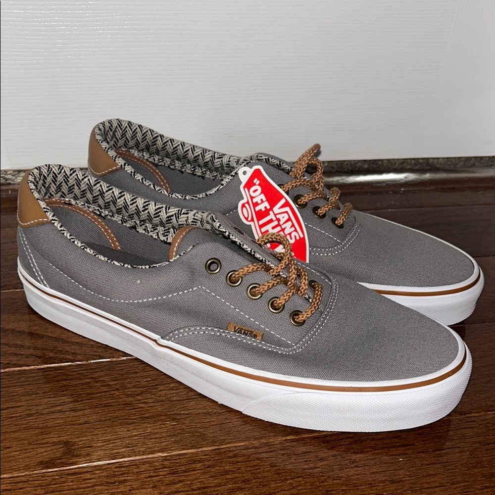 Vans Men's Gray Canvas Sneakers